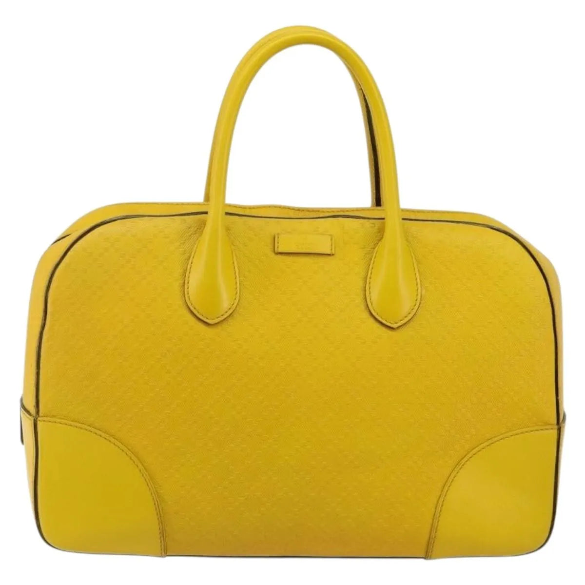 Gucci Bright Top Handle Diamante Leather, Yellow, Leather, Handbag