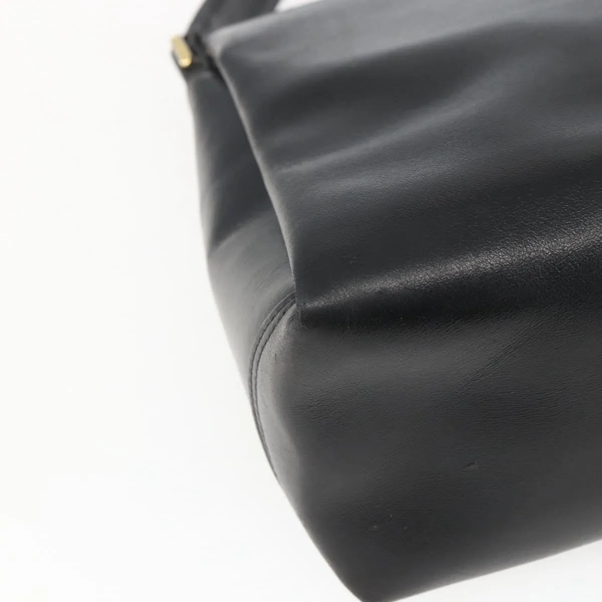 Gucci Vintage Leather, Black, Leather, Handbag