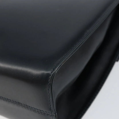 Salvatore Ferragamo Gancini Leather, Black, Leather, Shoulder Bag