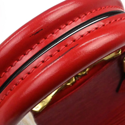 Louis Vuitton Alma Epi, Red, Leather, Handbag
