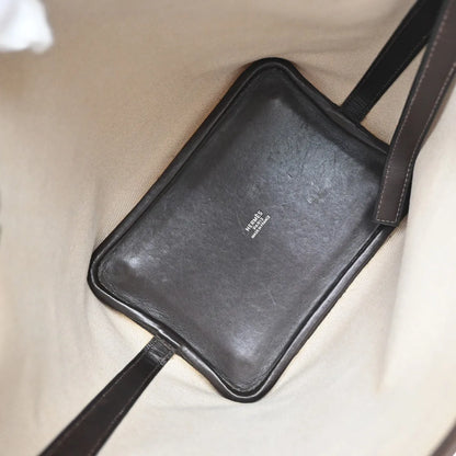 Hermes Picotin Toile and Leather, Beige, Canvas, Toiletry Case