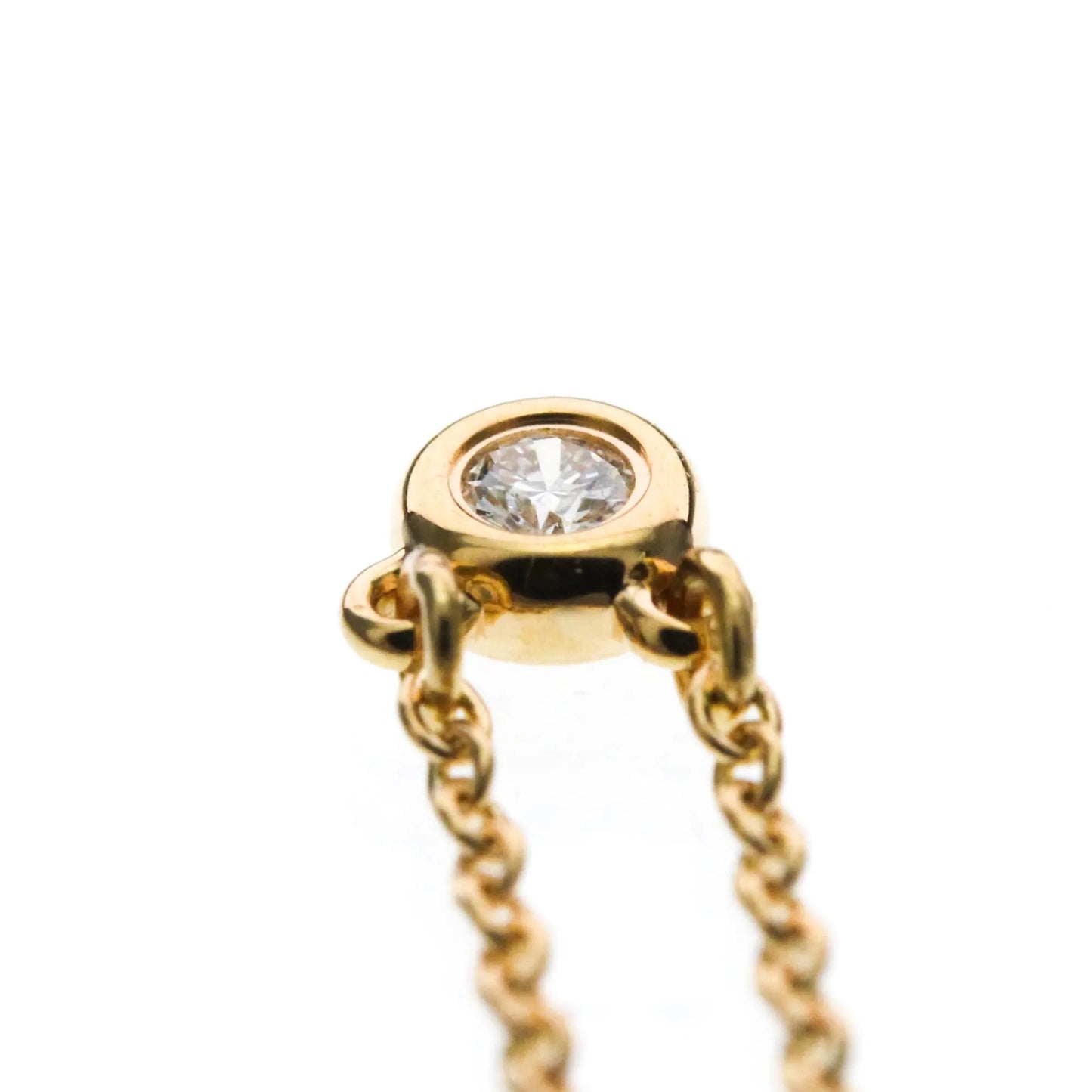 Tiffany & Co. Elsa Peretti Diamonds By The Yard 18K Rose Gold with Diamond, Gold, Pink Gold, Necklace
