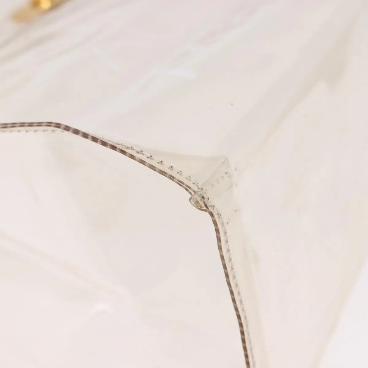 Hermes Kelly Vinyl, Clear, Plastic, Handbag