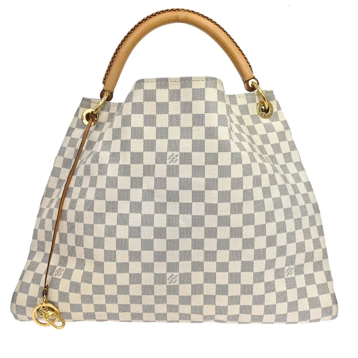 Louis Vuitton Artsy Damier, White, Canvas, Handbag