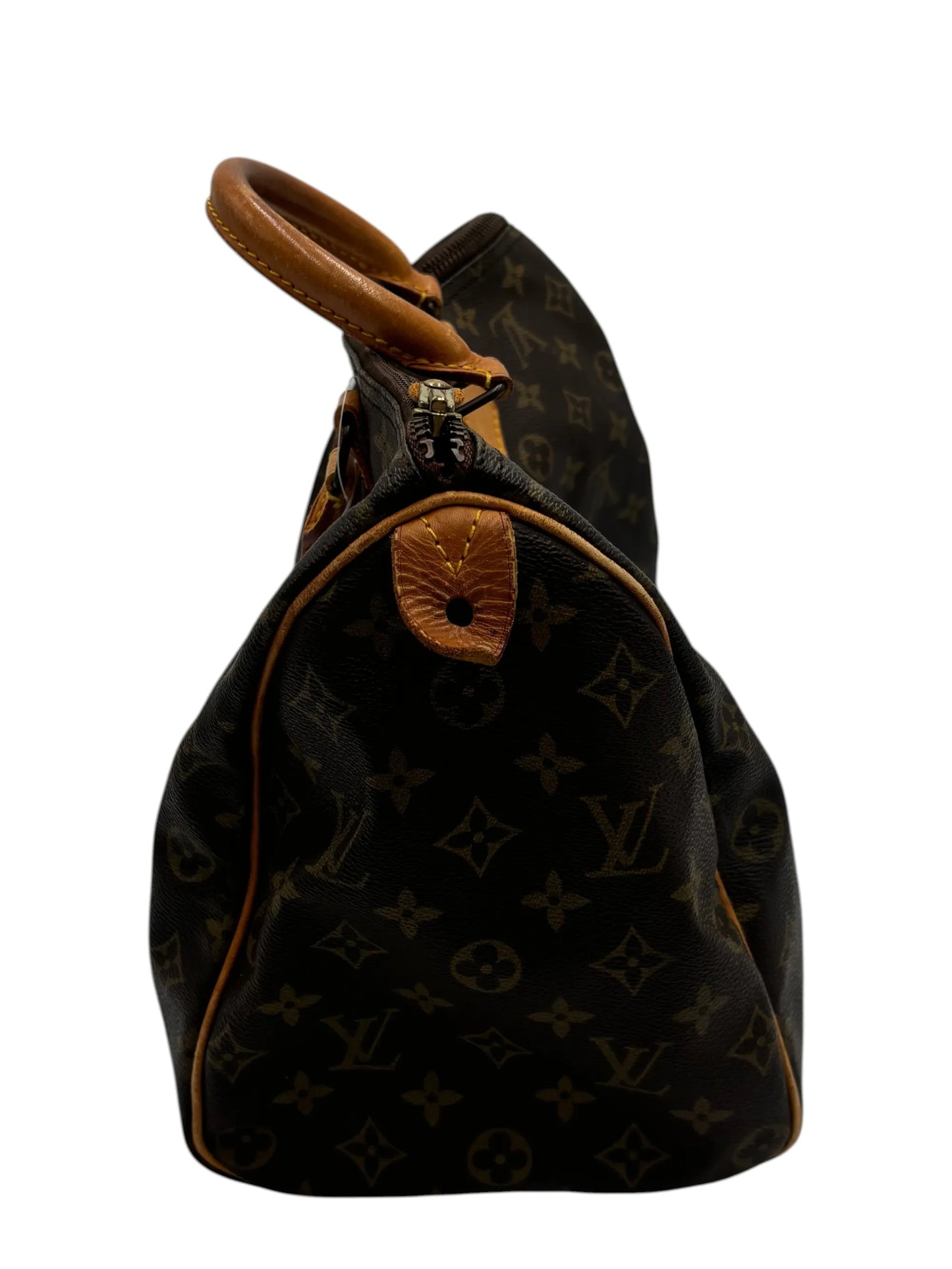 Louis Vuitton Speedy Monogram, Brown, Canvas, Handbag
