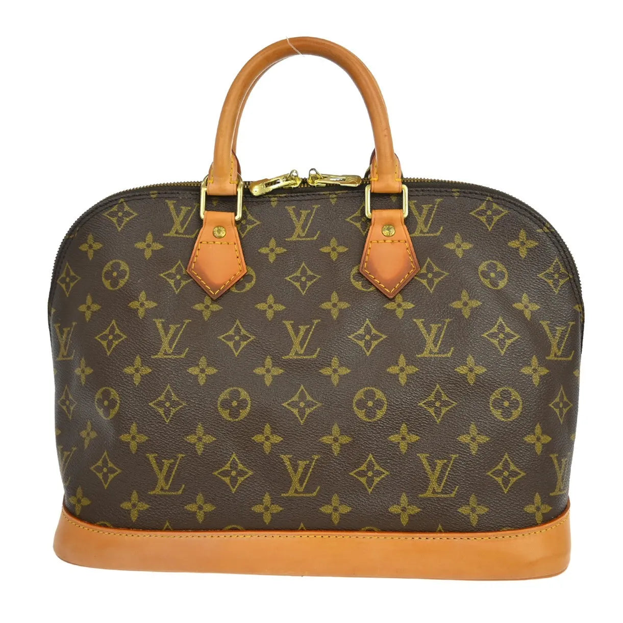 Louis Vuitton Vintage Alma Monogram Canvas, Brown, Canvas, Handbag