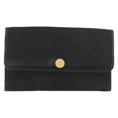 Christian Dior Vintage Honeycomb chain Canvas, Black, Canvas, Shoulder Bag