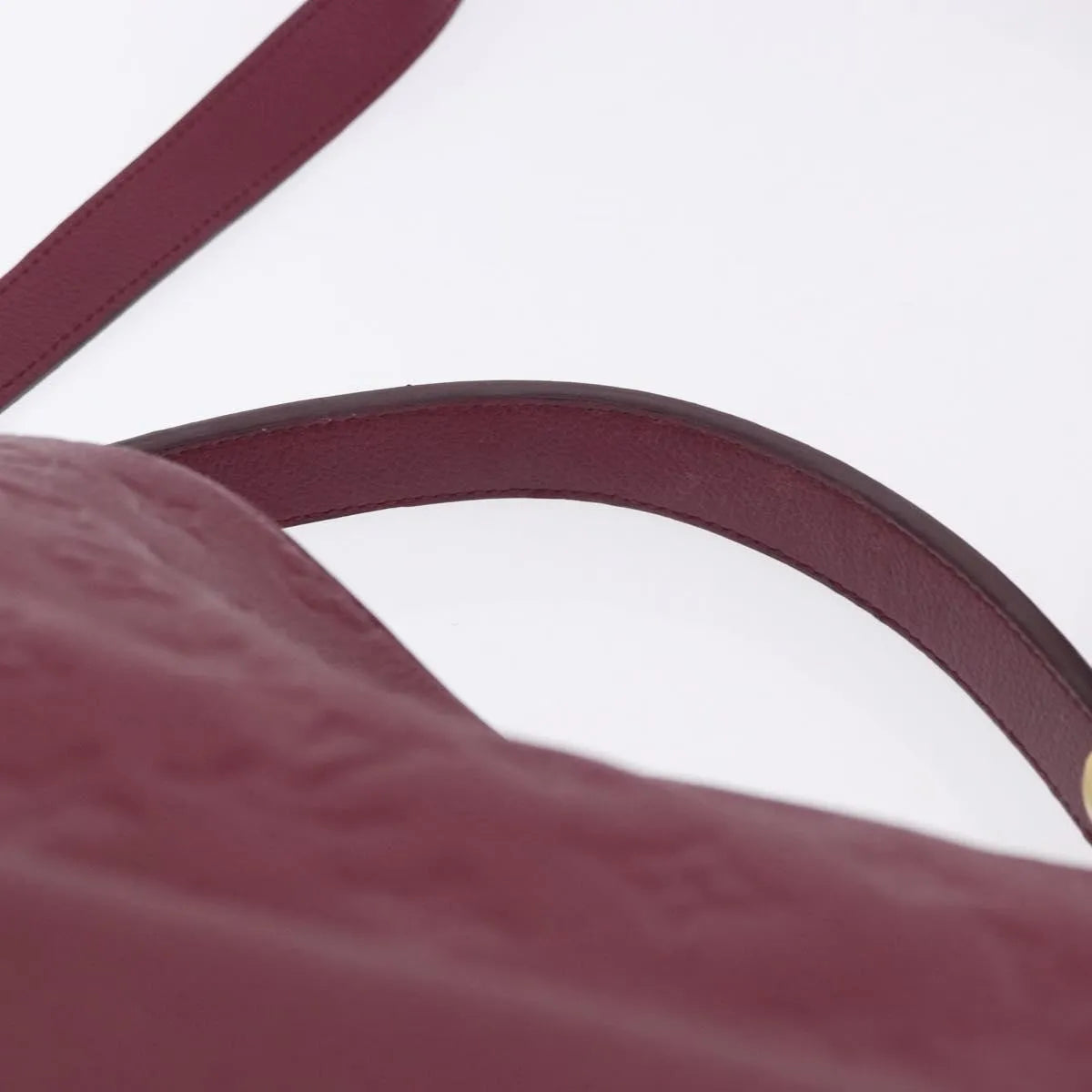 Louis Vuitton Metis Hobo Monogram Empreinte Leather, Burgundy, Leather, Handbag