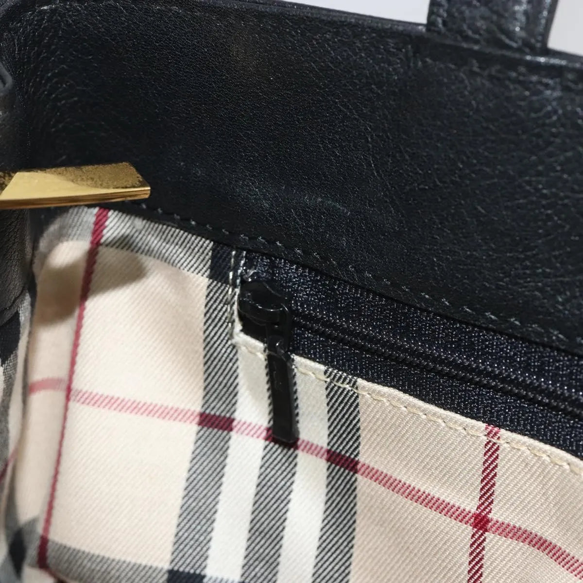 Burberry Vintage Leather, Black, Leather, Handbag