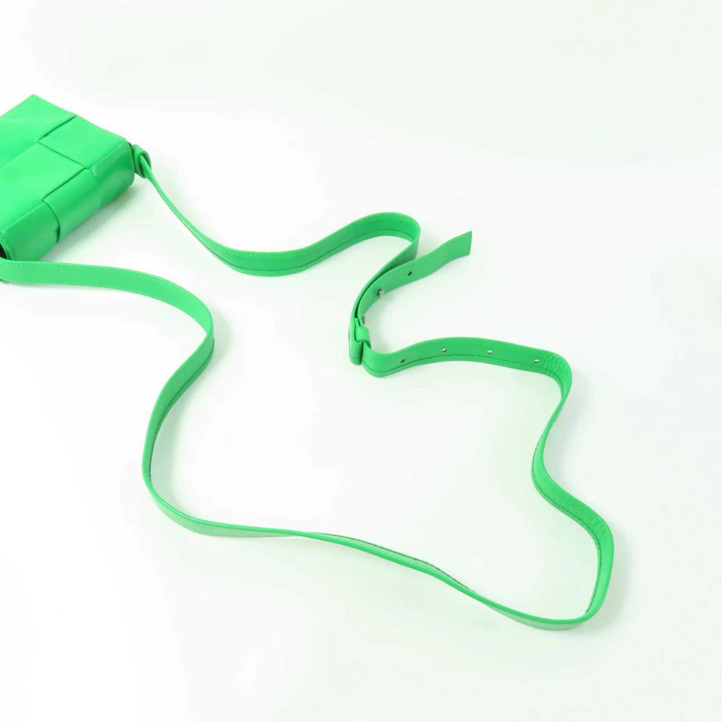 Bottega Veneta Candy Cassette Maxi Intrecciato Leather, Green, Leather, Crossbody Bag