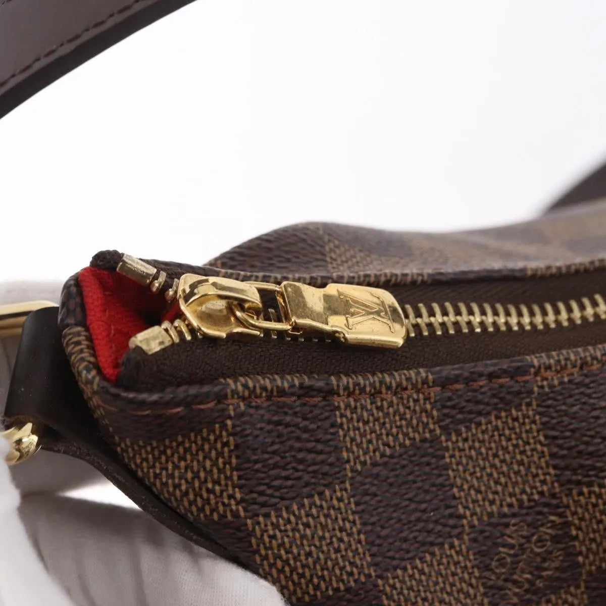 Louis Vuitton Bloomsbury Damier, Brown, Canvas, Shoulder Bag