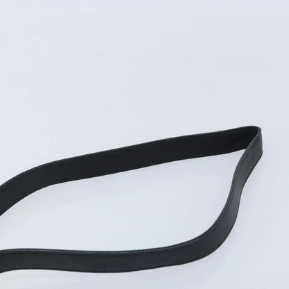 Celine Circle Logo Leather, Black, Leather, Handbag