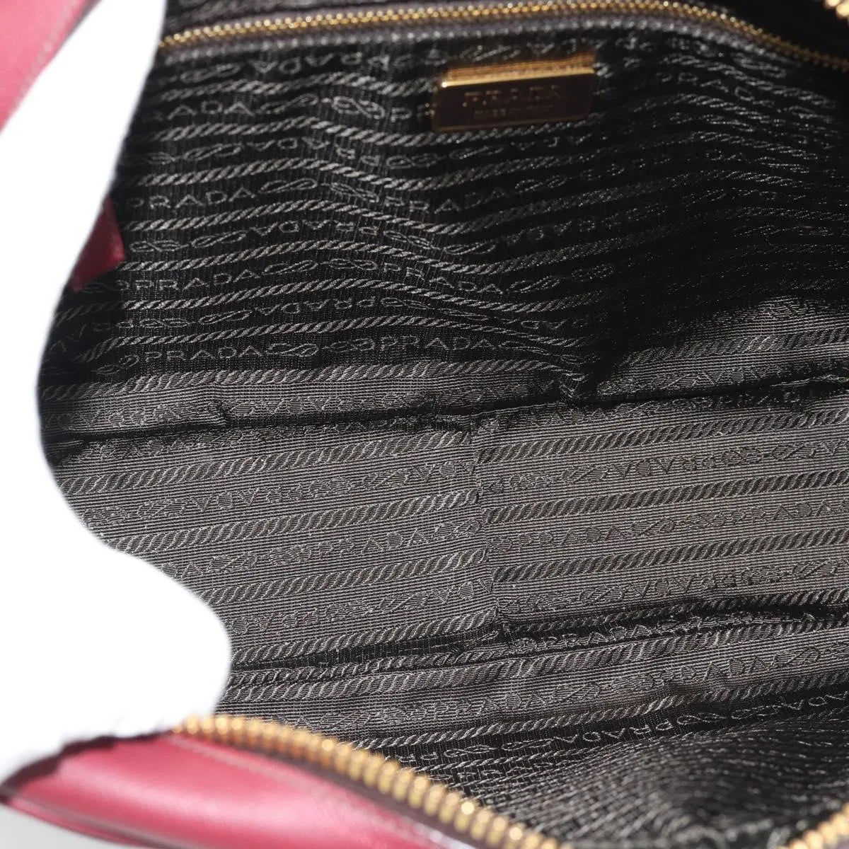 Prada Bauletto Saffiano Leather, Red, Leather, Handbag