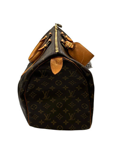 Louis Vuitton Keepall Monogram Canvas, Brown, Canvas, Travel Bag