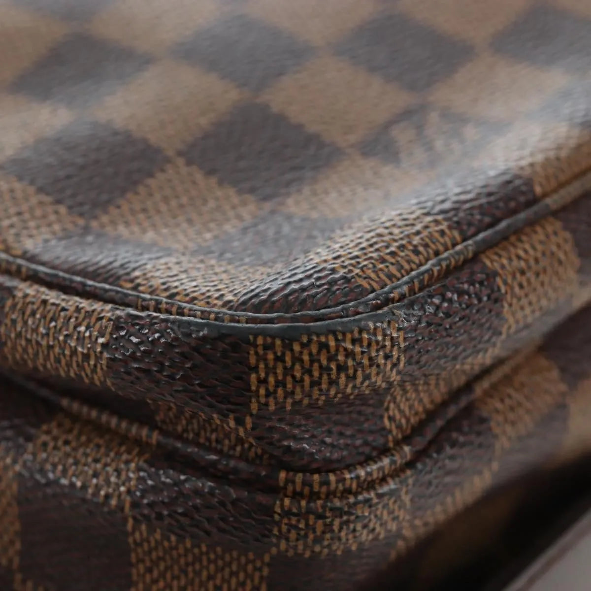 Louis Vuitton Naviglio Damier, Brown, Canvas, Shoulder Bag