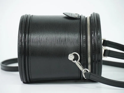 Louis Vuitton Cannes Epi, Black, Leather, Handbag