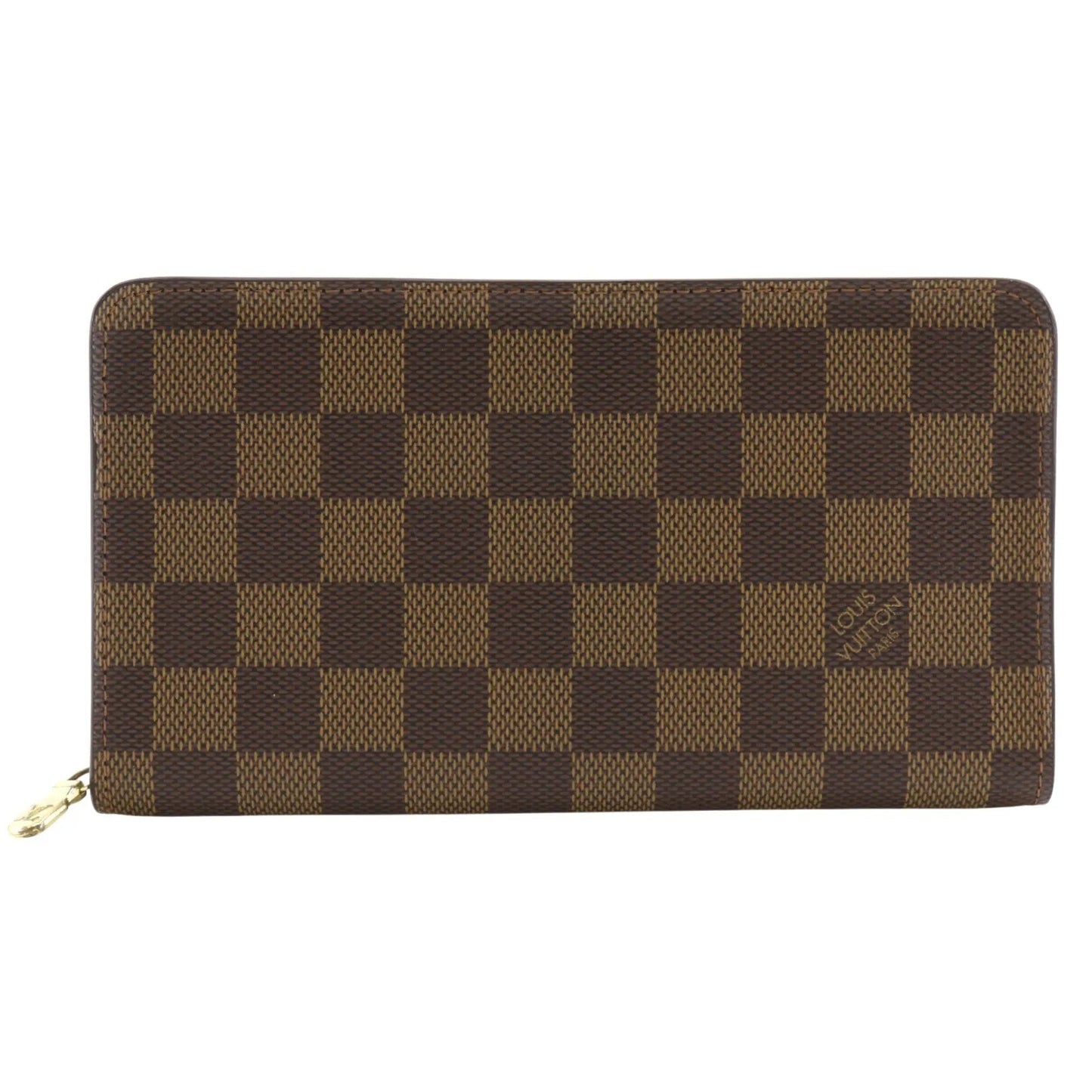 Louis Vuitton Zippy Organizer Damier, Brown, Canvas, Wallet