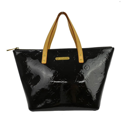 Louis Vuitton Bellevue Monogram Vernis, Purple, Patent Leather, Handbag