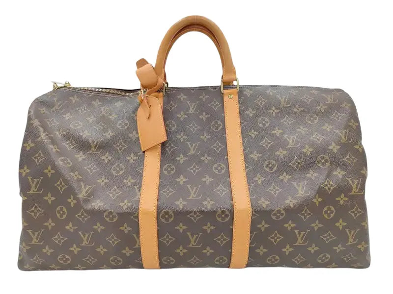 Louis Vuitton Keepall Monogram Canvas, Brown, Canvas, Travel Bag