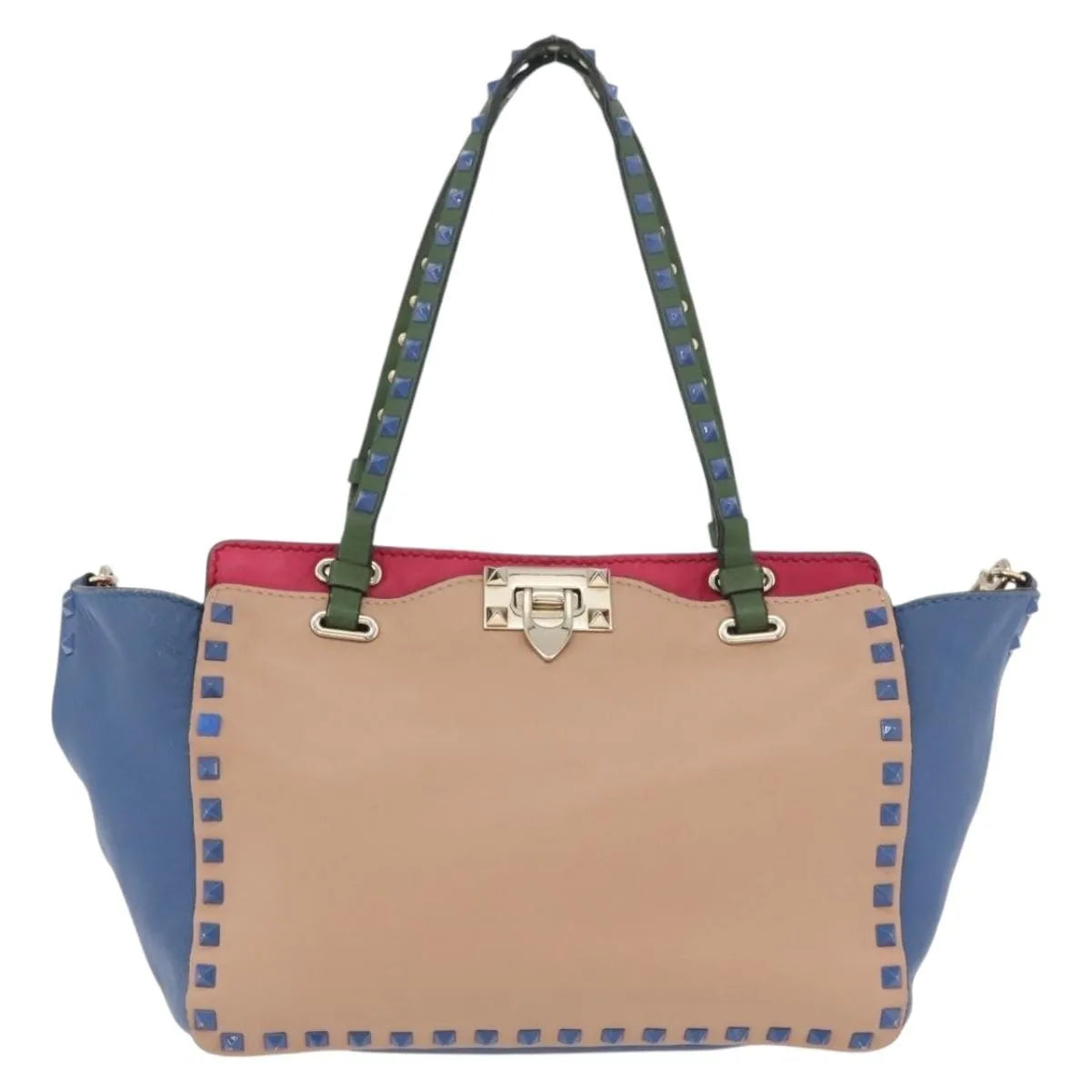 Valentino Garavani Rockstud Tote Soft Leather, Multicolour, Leather, Tote Bag