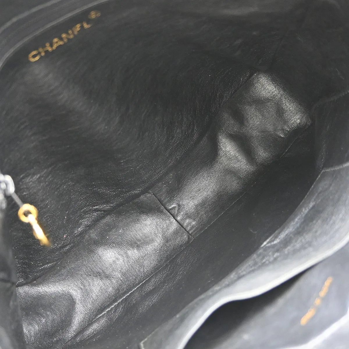 Chanel Vintage Camera Tassel Quilted Leather, Black, Leather, Shoulder Bag
