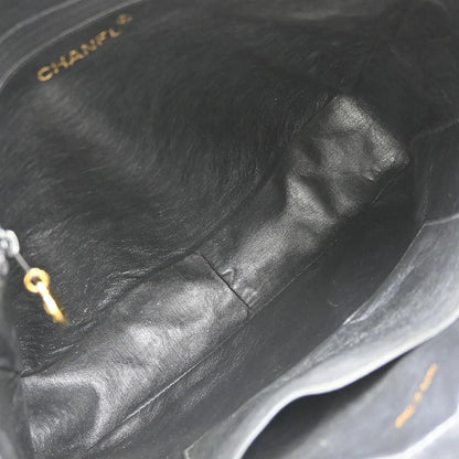 Chanel Vintage Camera Tassel Quilted Leather, Black, Leather, Shoulder Bag