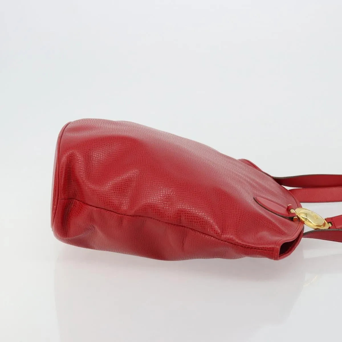 Christian Dior Vintage Tote Leather, Red, Leather, Tote Bag