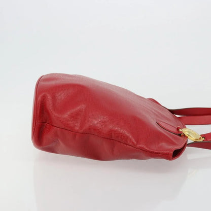 Christian Dior Vintage Tote Leather, Red, Leather, Tote Bag
