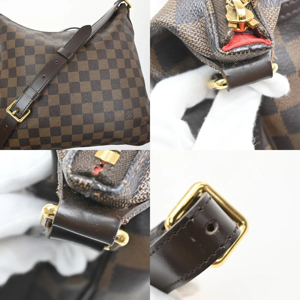 Louis Vuitton Bloomsbury Damier, Brown, Canvas, Shoulder Bag