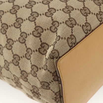 Gucci Vintage Bucket Shopping Tote GG Canvas, Beige, Canvas, Tote Bag