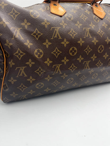 Louis Vuitton Speedy Monogram Canvas, Brown, Canvas, Handbag
