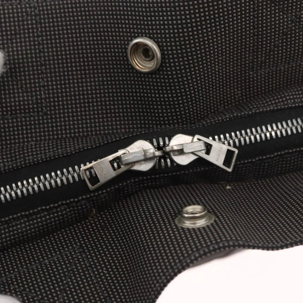 Hermes Herline Canvas, Gray, Canvas, Backpack