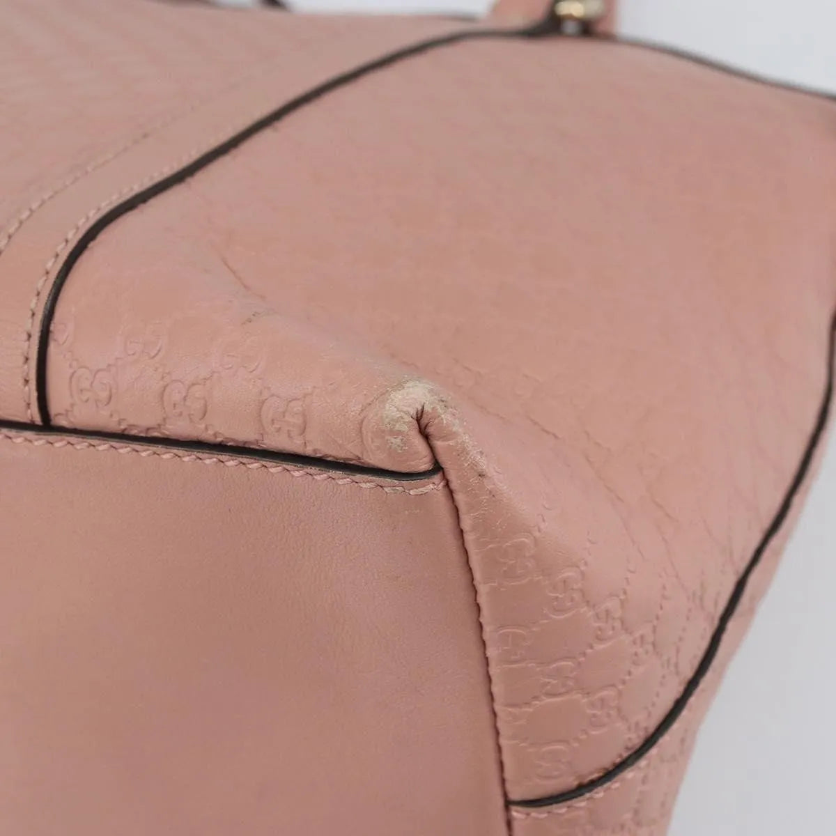 Gucci Britt Convertible Dome Satchel Microguccissima Leather, Pink, Leather, Tote Bag