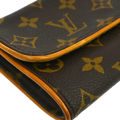 Louis Vuitton Twin Monogram Canvas, Brown, Canvas, Clutch
