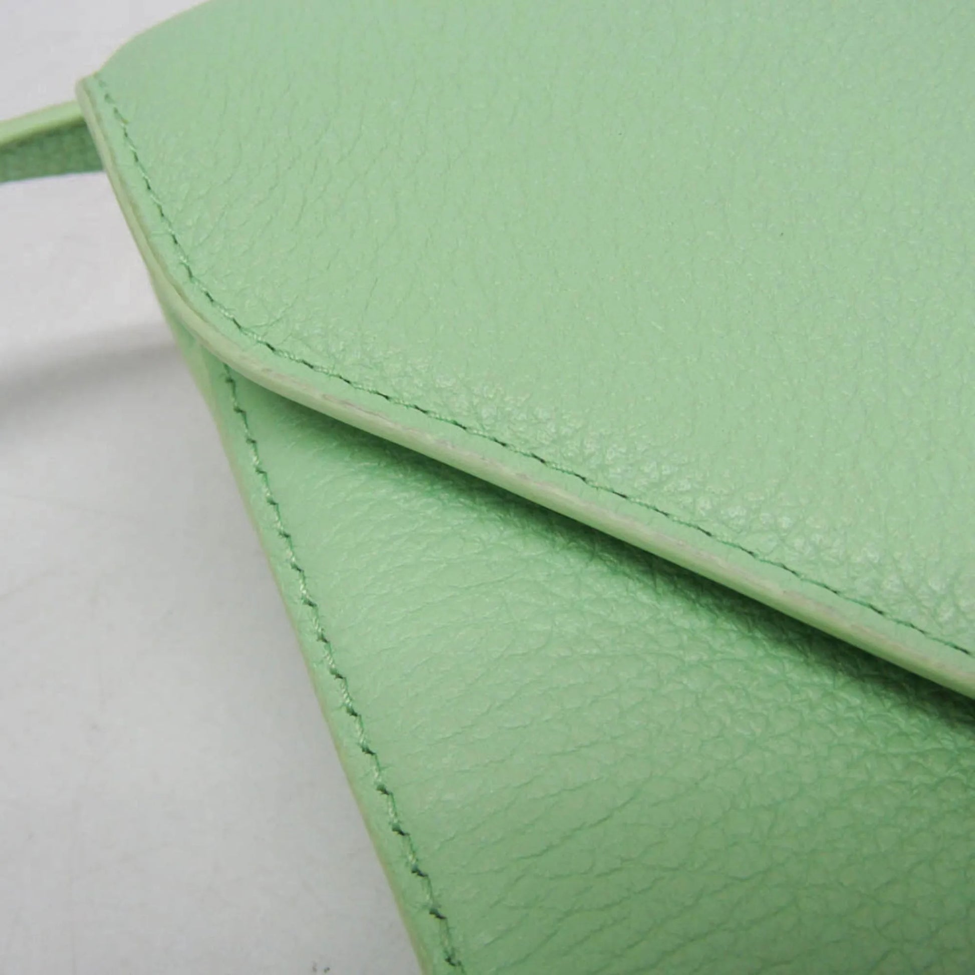 Bottega Veneta Mount Leather, Green, Leather, Shoulder Bag