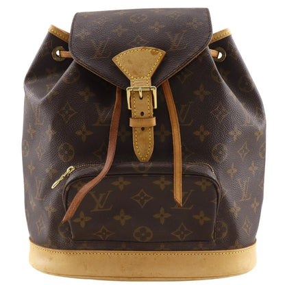 Louis Vuitton Montsouris Monogram, Brown, Canvas, Backpack