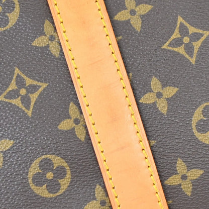 Louis Vuitton Keepall Monogram, Brown, Canvas, Travel Bag