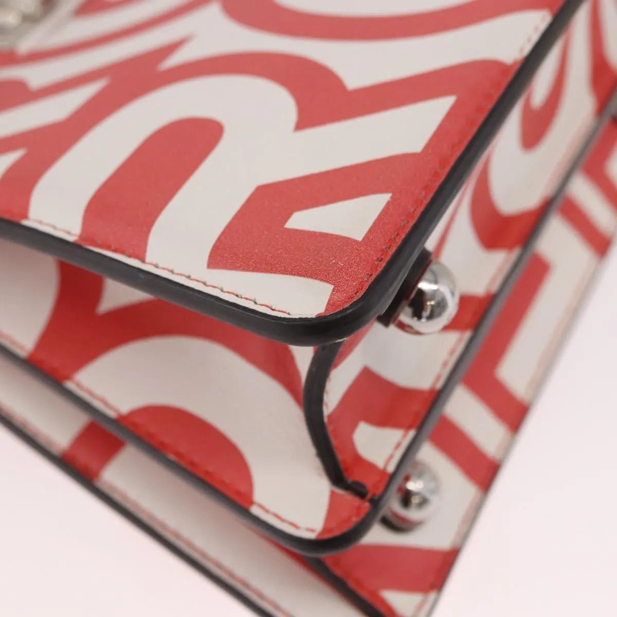 Fendi Peekaboo Leather, White, Leather, Handbag