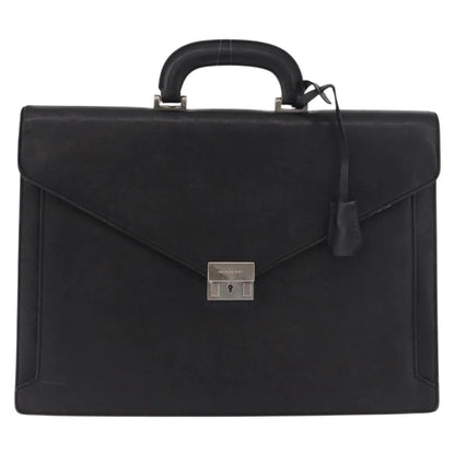Burberry Vintage Leather, Black, Leather, Briefcase