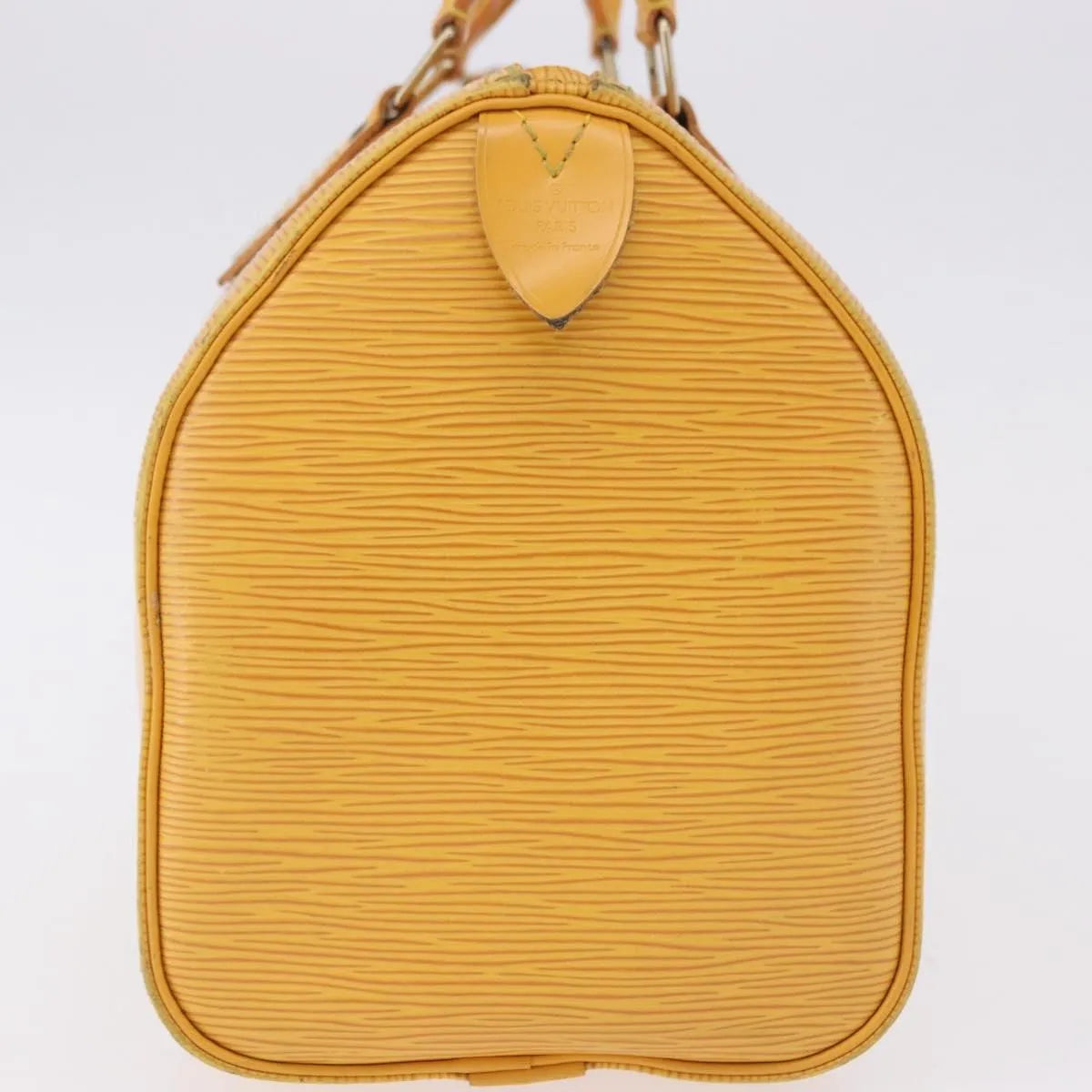 Louis Vuitton Speedy Epi, Yellow, Leather, Handbag