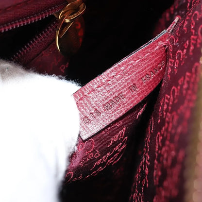 cartier Vintage must de Cartier Leather, Burgundy, Leather, Handbag