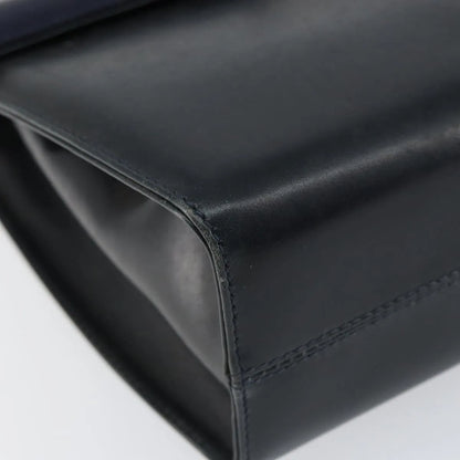Salvatore Ferragamo Gancini Leather, Black, Leather, Shoulder Bag