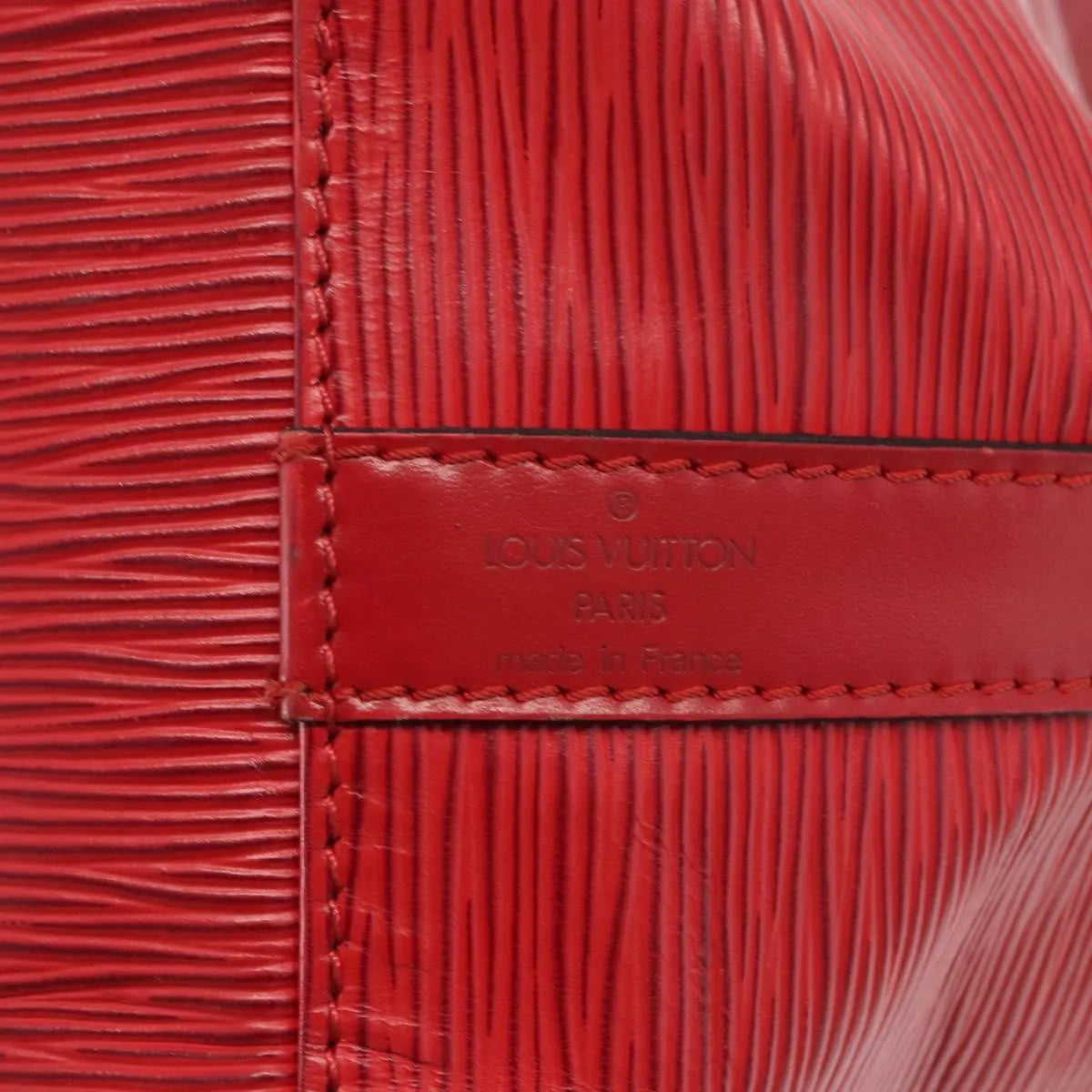 Louis Vuitton Petit Noe Epi Leather, Red, Leather, Shoulder Bag