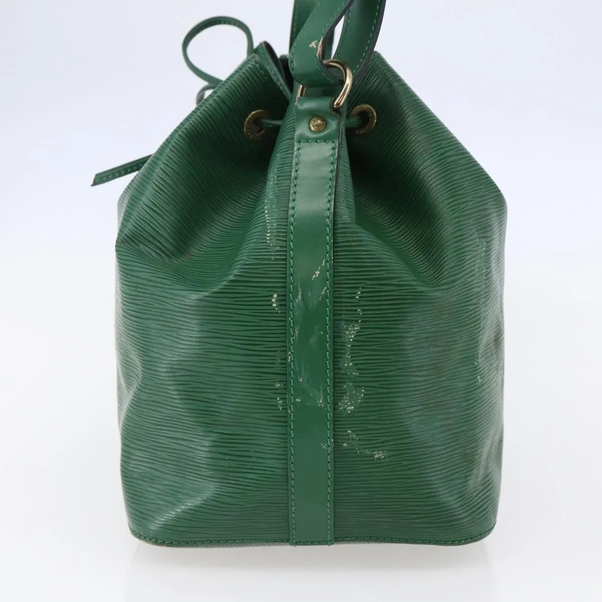 Louis Vuitton Petit Noe Epi Leather, Green, Leather, Shoulder Bag