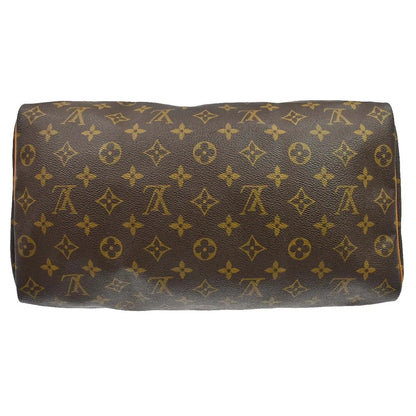 Louis Vuitton Speedy Monogram, Brown, Canvas, Handbag