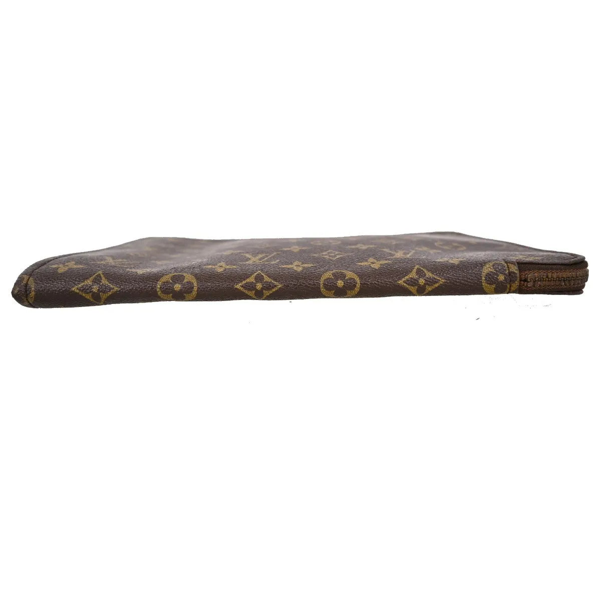 Louis Vuitton Poche Documents Monogram Canvas, Brown, Canvas, Clutch