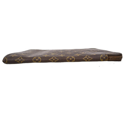 Louis Vuitton Poche Documents Monogram Canvas, Brown, Canvas, Clutch