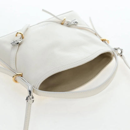 Givenchy Voyou Leather, White, Leather, Shoulder Bag