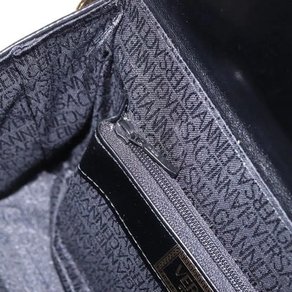 Versace Vintage Leather, Black, Leather, Handbag