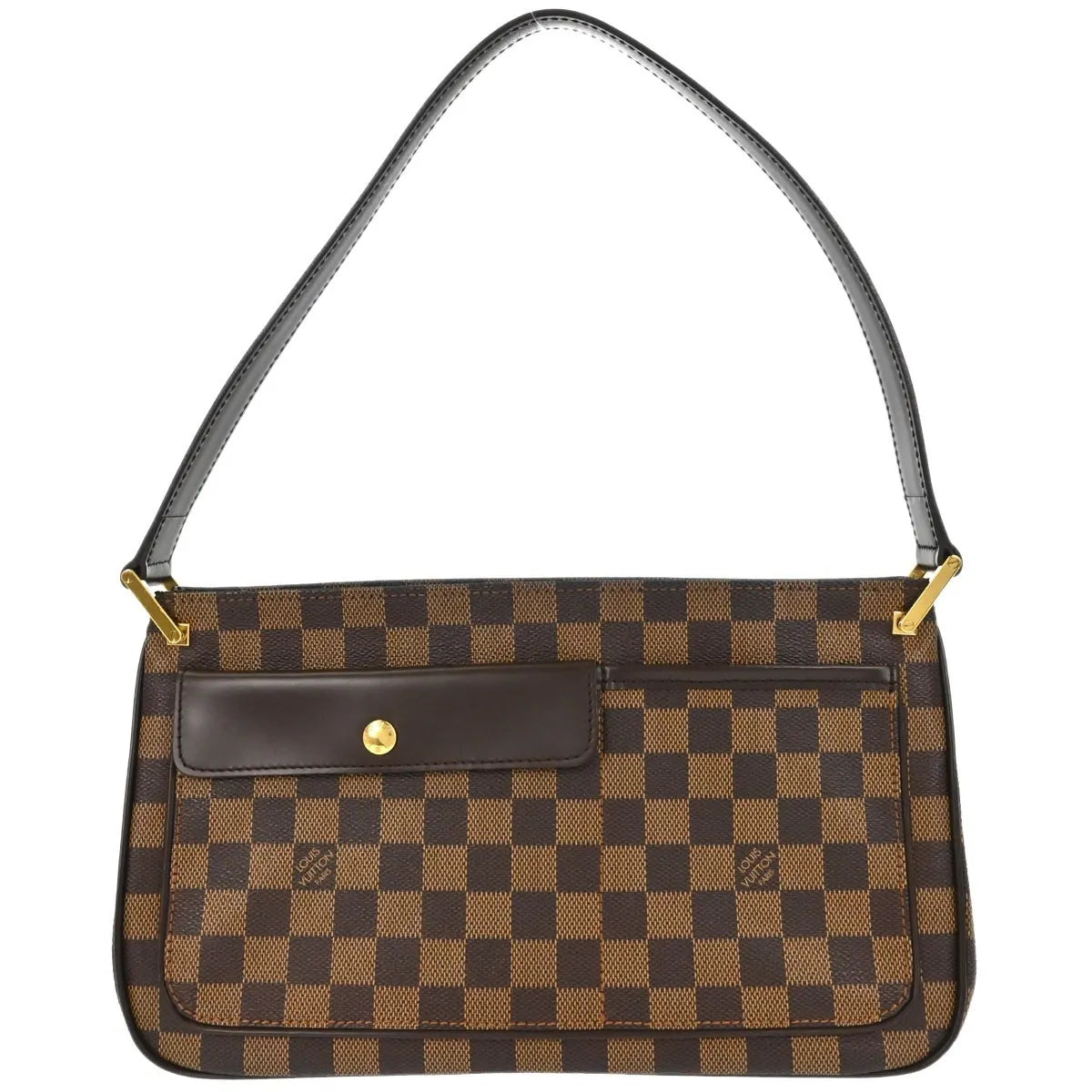 Louis Vuitton Aubagne Damier, Brown, Canvas, Shoulder Bag